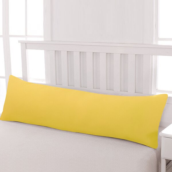 Bright yellow hot sale body pillow cover